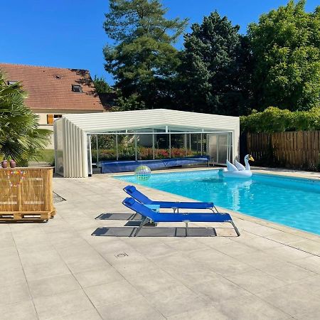 L'Annexe- Guest House Avec Piscine Studio Avec Coin Chambre Rosny-sur-Seine Eksteriør billede