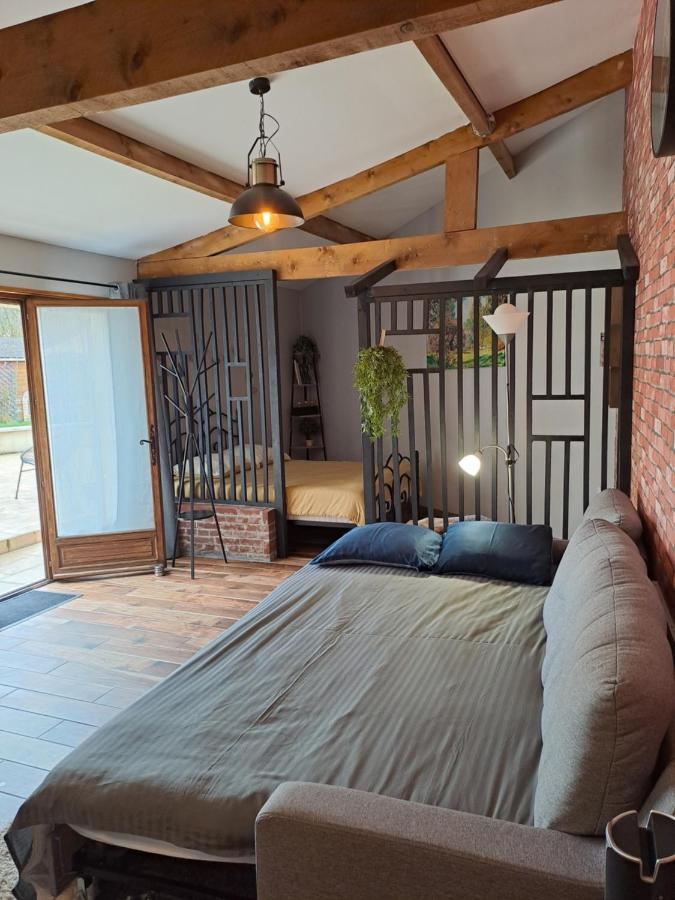 L'Annexe- Guest House Avec Piscine Studio Avec Coin Chambre Rosny-sur-Seine Eksteriør billede