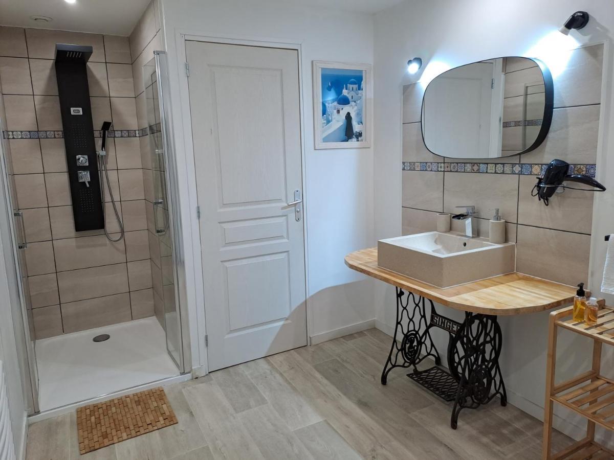 L'Annexe- Guest House Avec Piscine Studio Avec Coin Chambre Rosny-sur-Seine Eksteriør billede